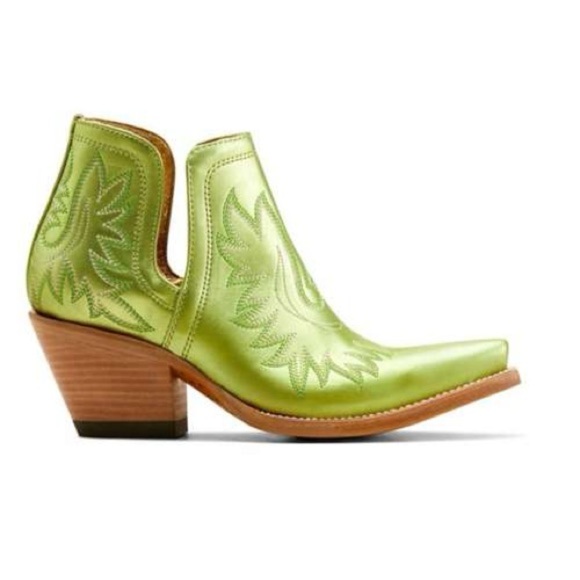 Ariat Womens Electric Green Dixon Western Boots/Booties | NEW/NEW in BOX!!🤠💚🤠 - Picture 5 of 8